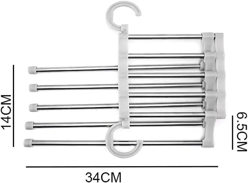 GANCHO PLEGABLE 5 EN 1 DE ACERO INOXIDABLE