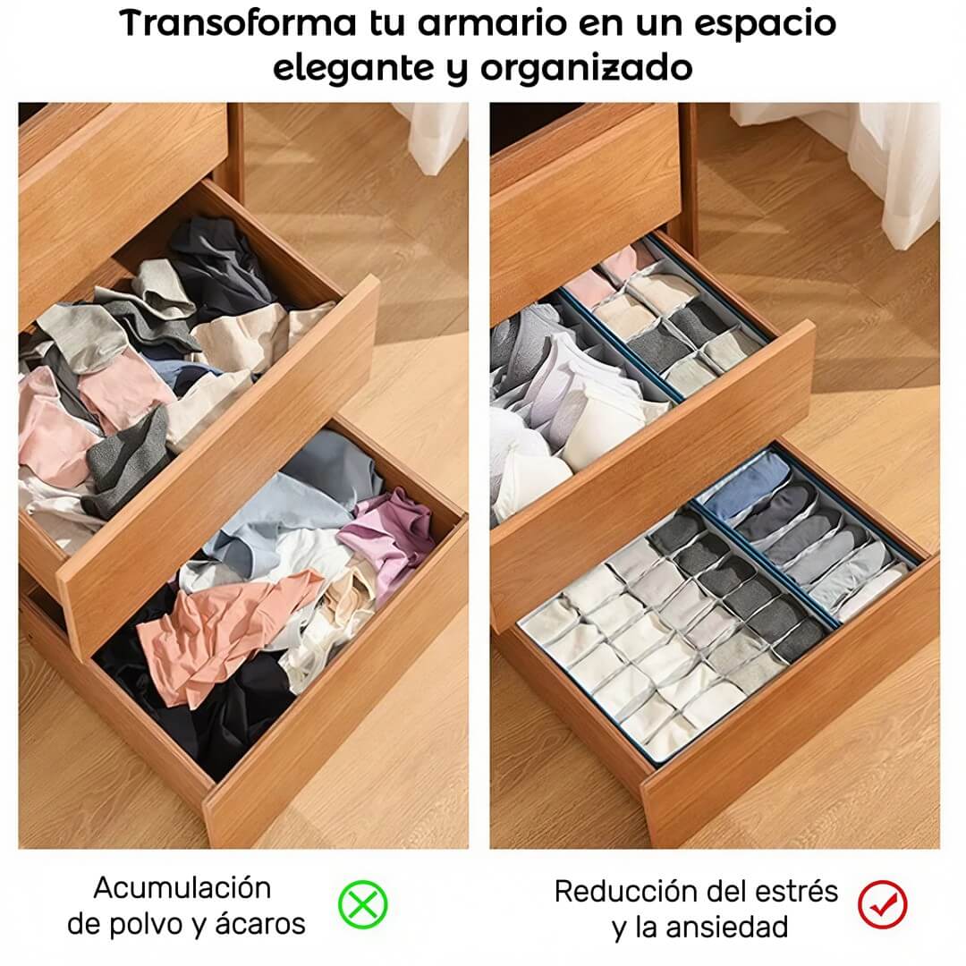 SET X4 Organizadores de ropa interior plegables - Importados de USA 🇺🇸