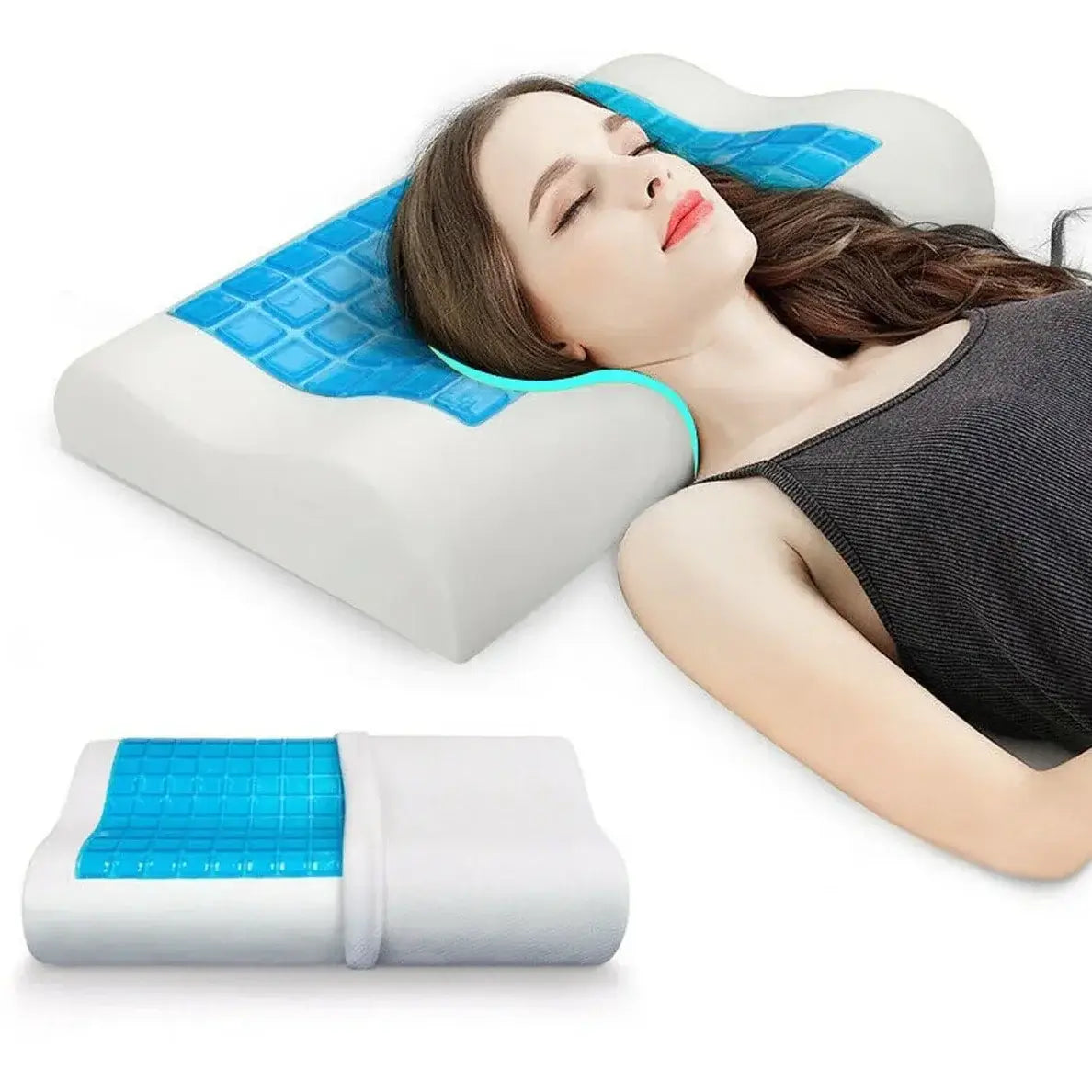 VitalSleep Almohada Ortopédica Cervical de gel + FUNDA