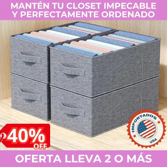 💃👗👖Organizador Plegable Ahorra Espacio con Separadores - Importado de USA 🇺🇸